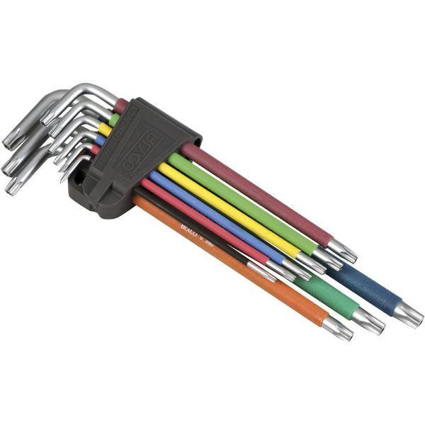 JG. CHAVE HEXAG/BOLA CORES 9pcs ALYCO