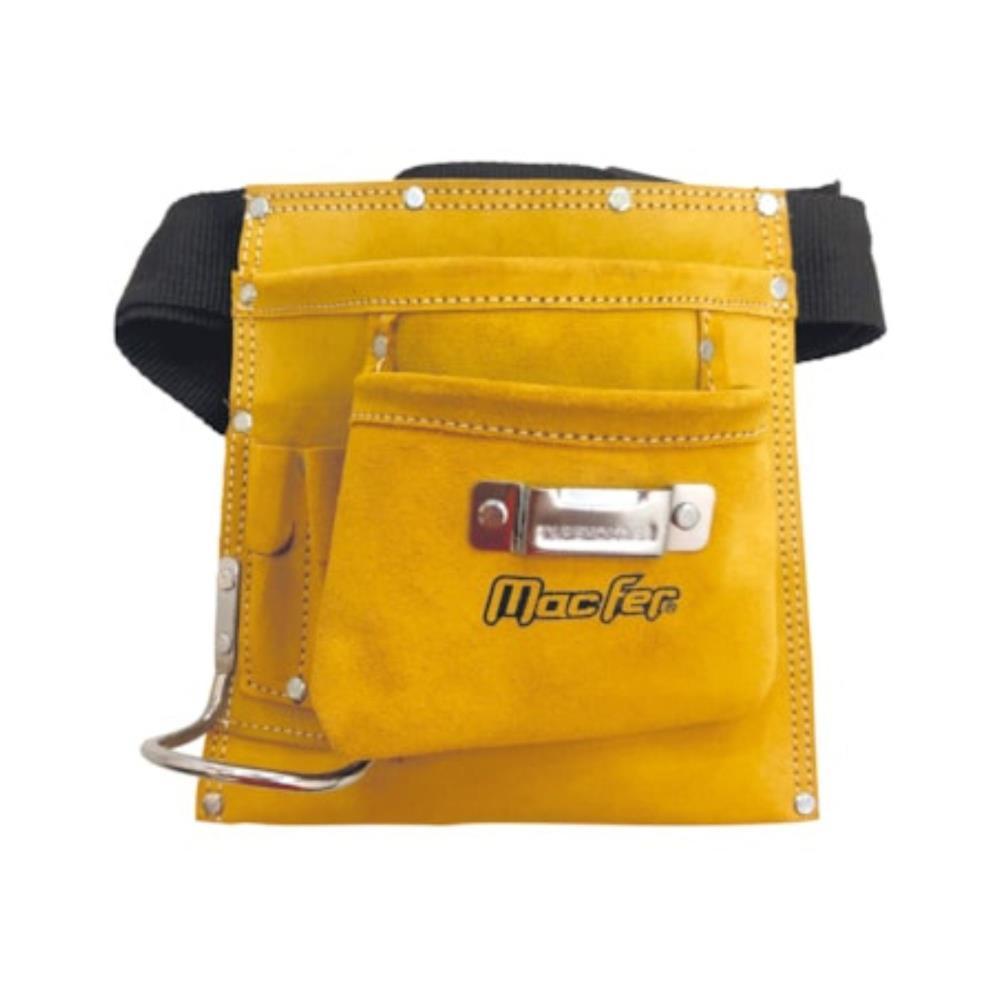 BOLSA TRABALHO PELE C/CINTURÃO MF GD-679 5DIV.