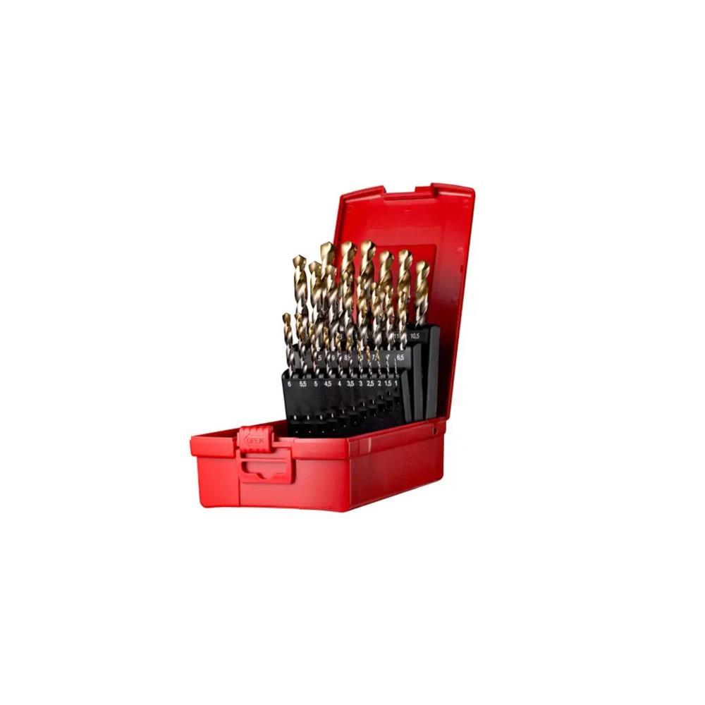 Estojo metal de 25 brocas Step Drill HSS-G 1-13x0.5mm Sesa