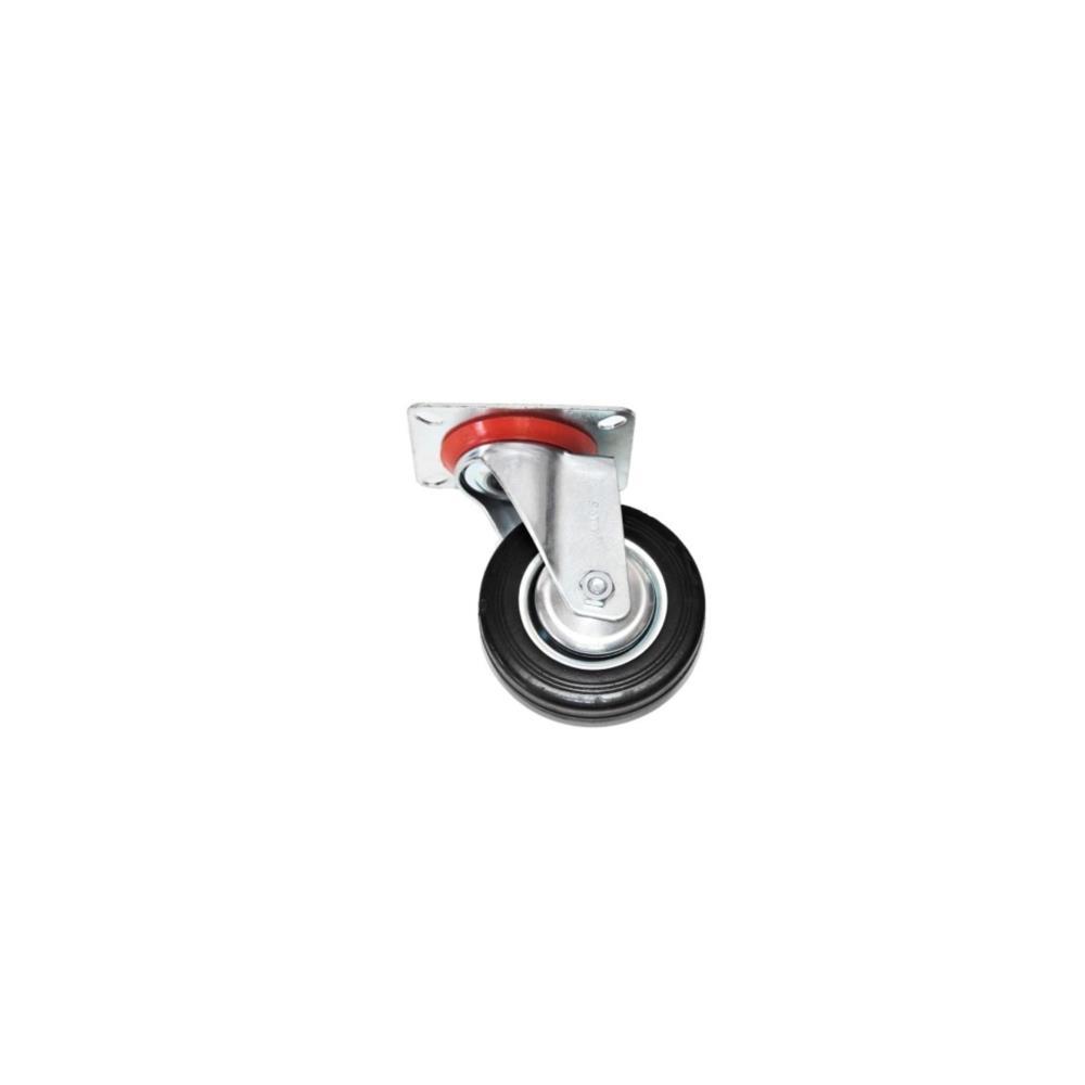 RODIZIO GIRAT. BOR. PRETA 203/100mm