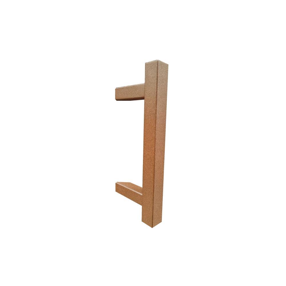 Asa simples ext. 30x30 ref. 210 400/600mm Inox natur