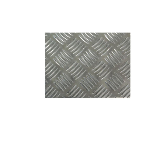 CHAPA QUADRICULADA 25X50 ALUM. NAT. AMIG