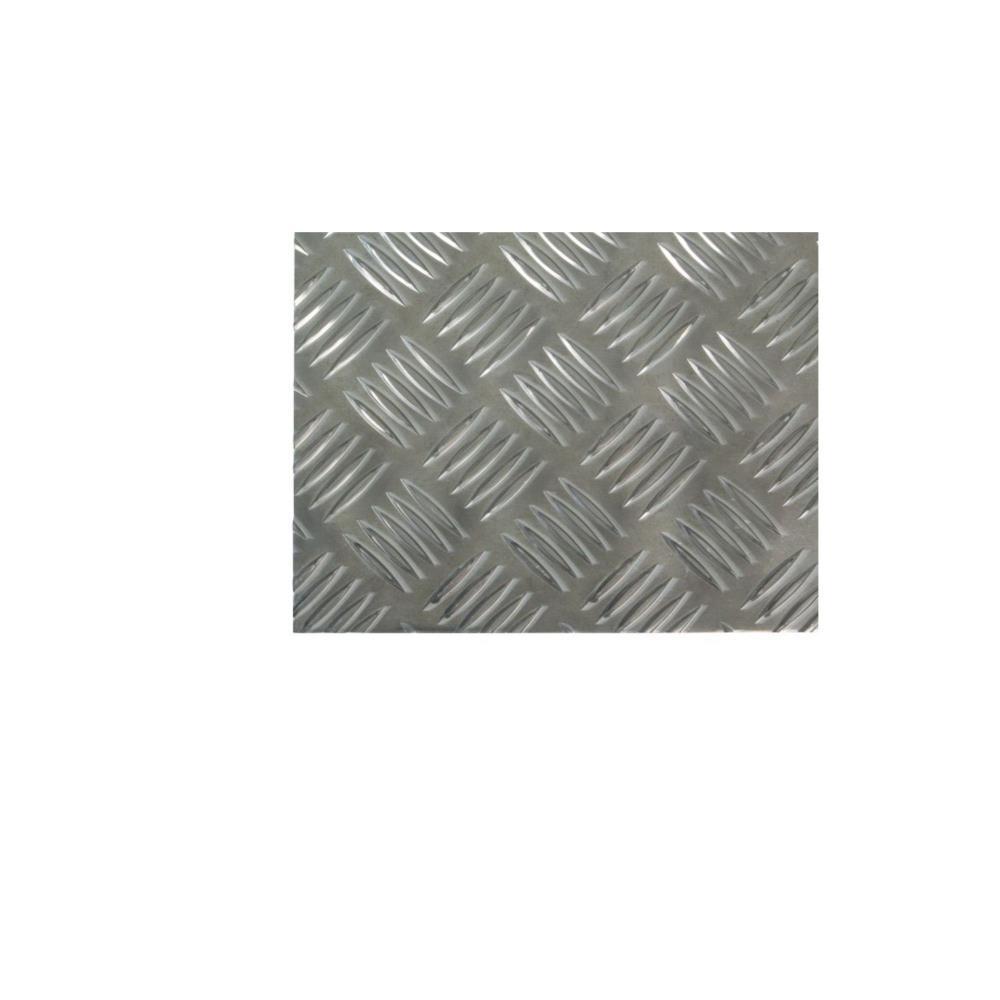 CHAPA QUADRICULADA 100X50 ALUM. NAT. AMIG