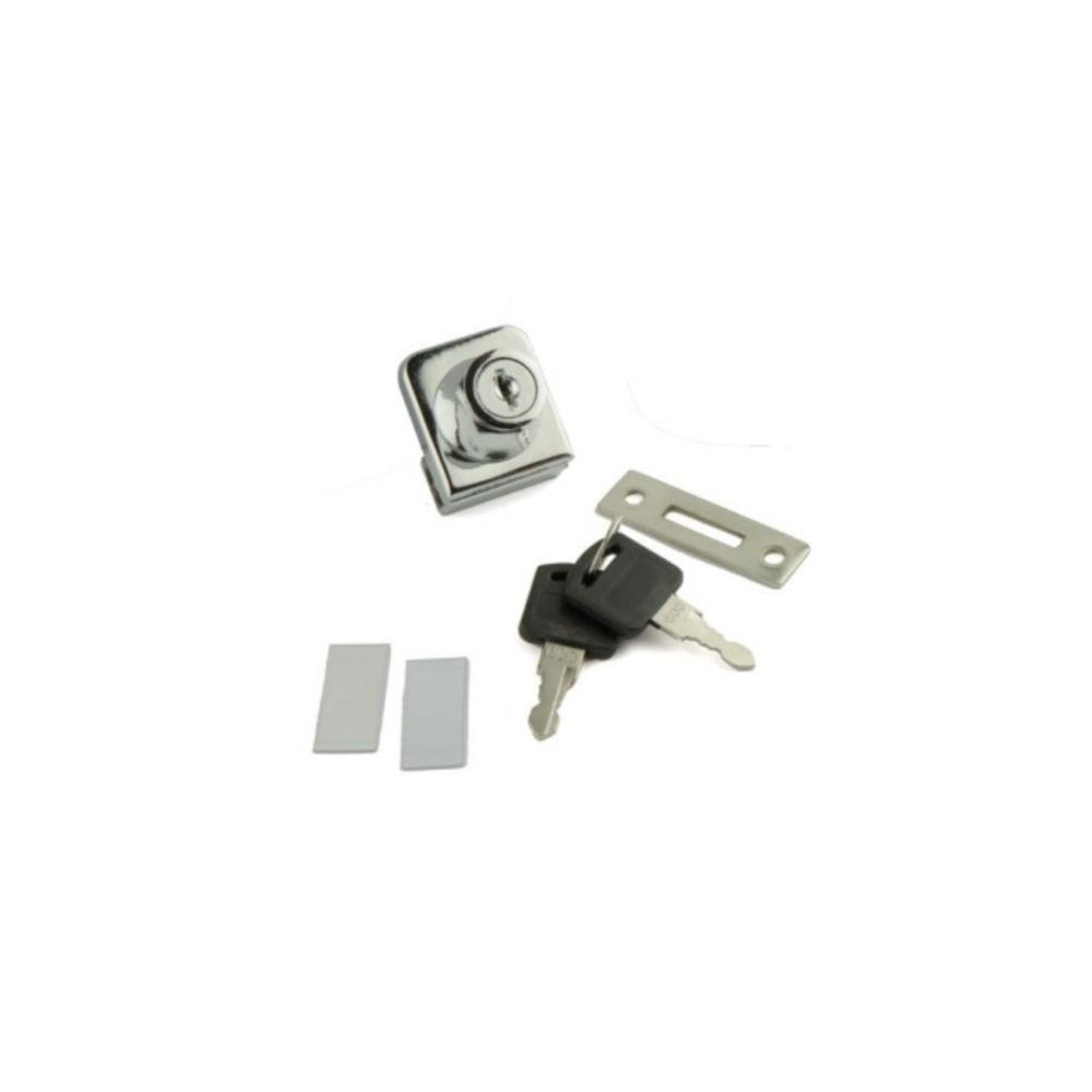Fechadura p/porta vidro correr - ref.212 cromado GLK - BL1
