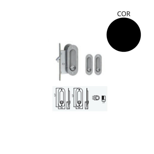 Kit fechad. emb. c/concha 2005/2 aço inox Black APC
