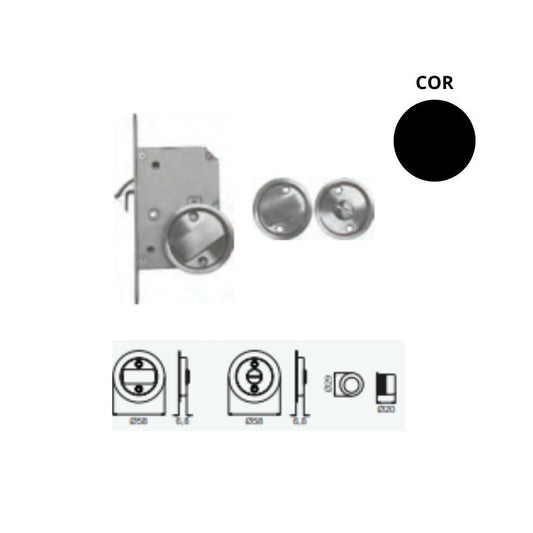 Kit fechad. emb. 2005/6 c/concha 2005/5K inox Black APC