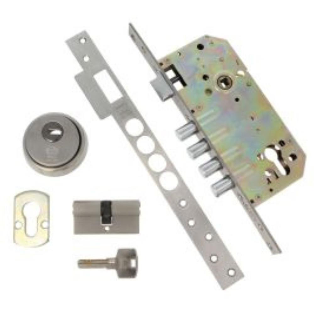 Fechadura seg. 1 ponto embutir madeira R200 inox APC