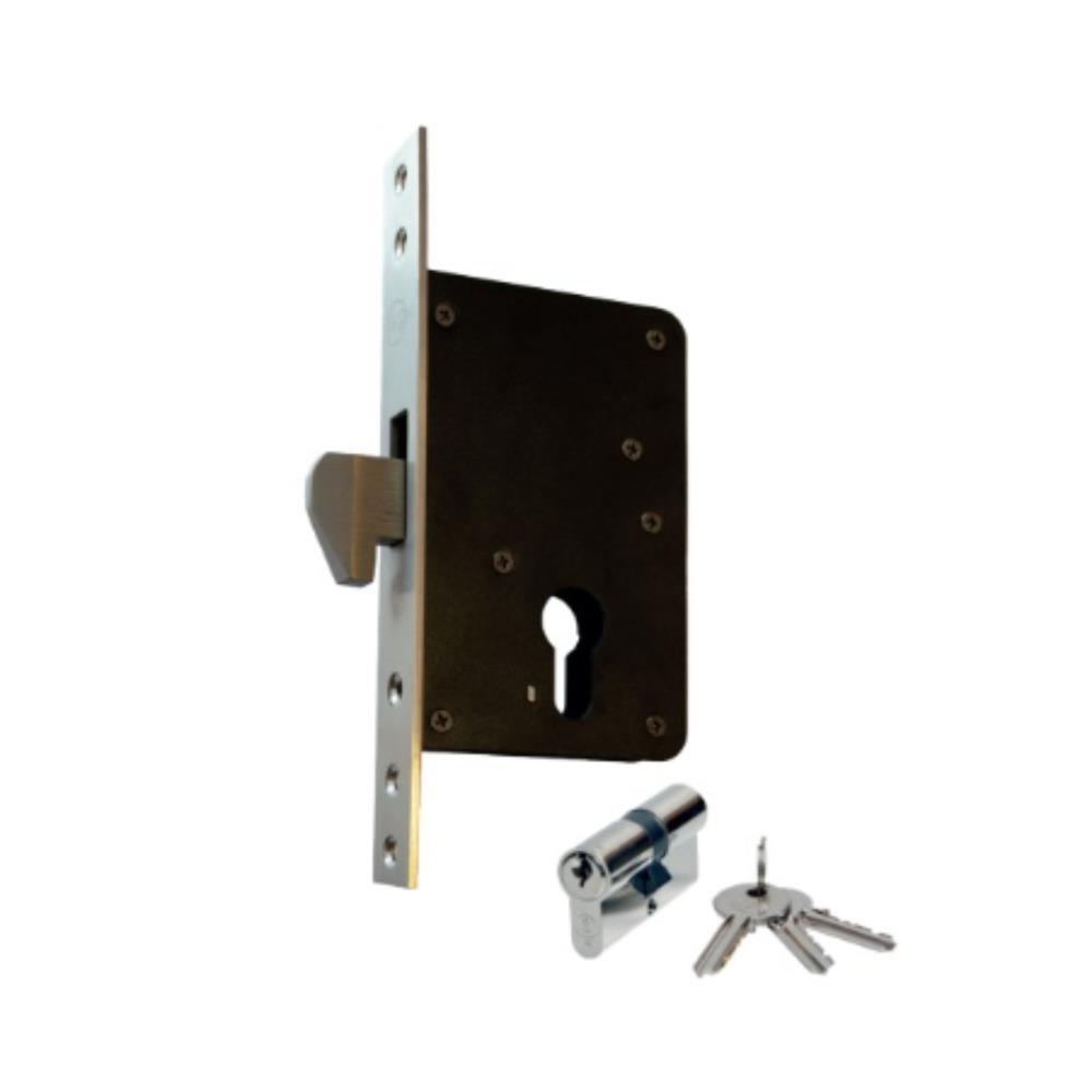 Bl1 Fechadura gancho - ref 231x45 c/cil. inox GLK