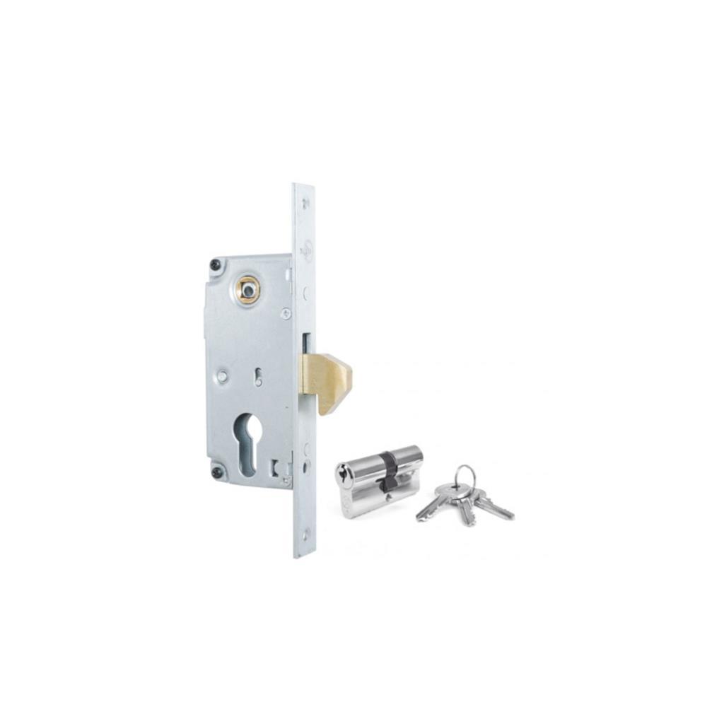 Fechadura gancho ref. 231x50 c/cilindro - Galv. BL1