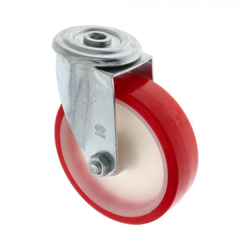 RODA GIRAT. C/T 2541-80X30 POLIURET. VERMELHO AMIG