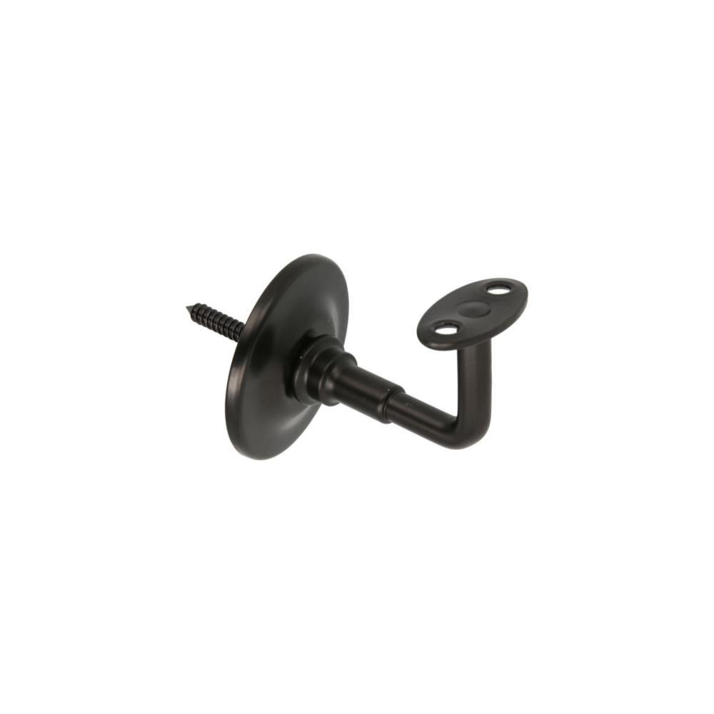 Suporte corimão 24 aço preto Amig