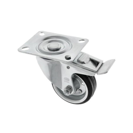 RODA PLACA/TRAS 2523-125 BORR. PRETO AMIG