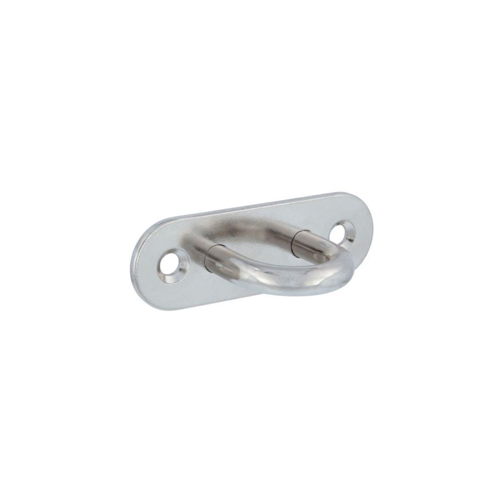 PLACA AMARRAÇÃO OVAL 30166 -  80 INOX