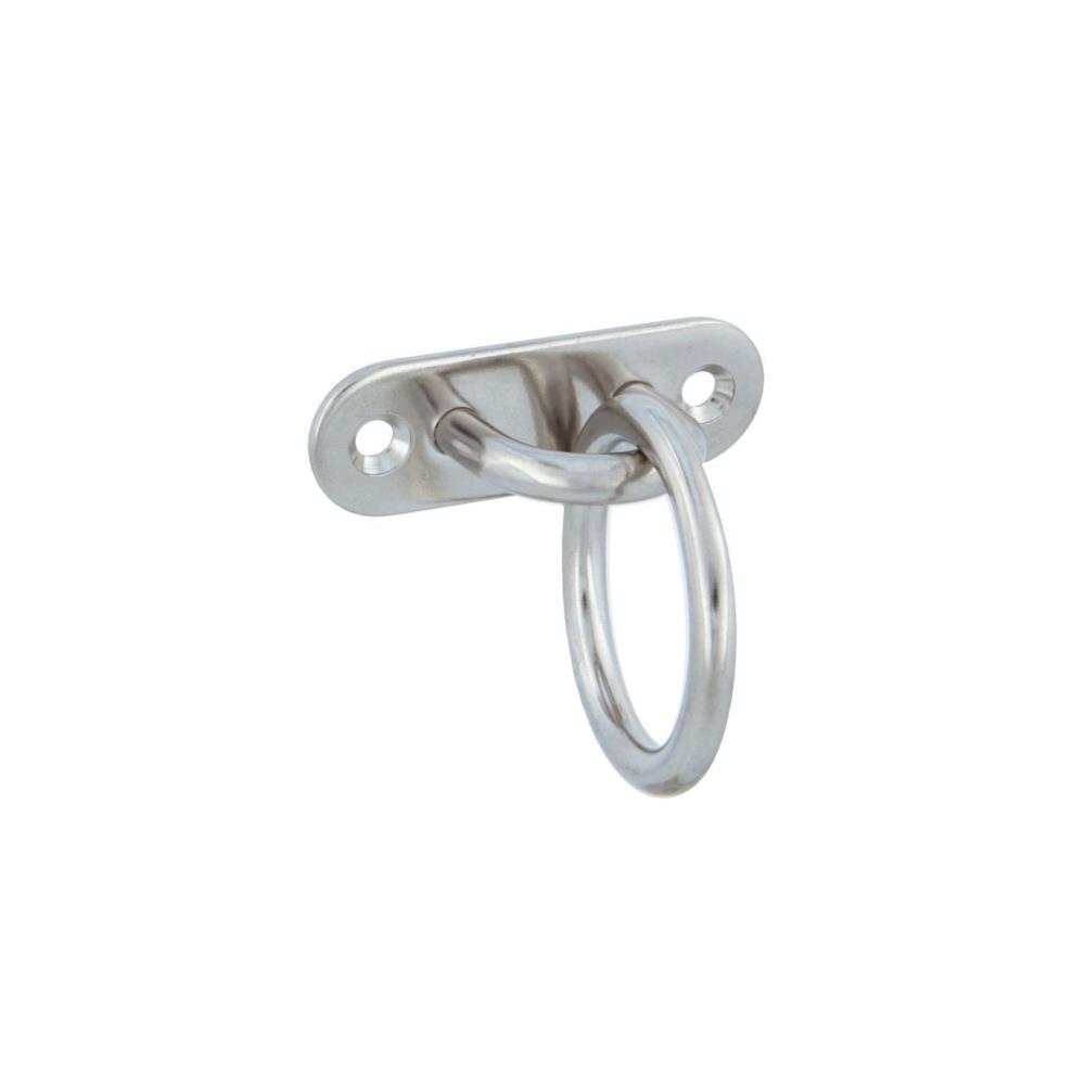 PLACA AMARRAÇÃO OVAL 30167 -  45 INOX