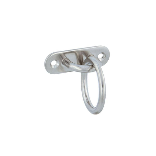 PLACA AMARRAÇÃO OVAL 30167 -  45 INOX