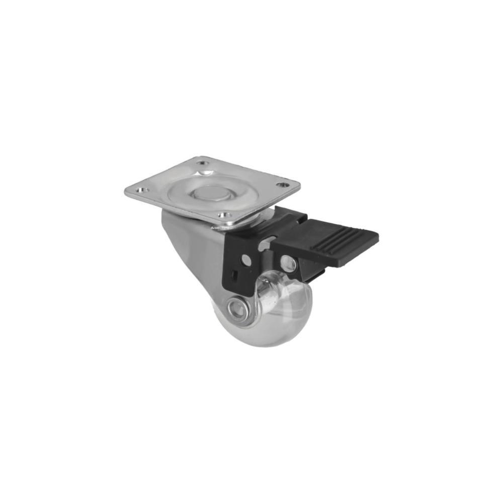 Roda 2571-35 com travão transparente Amig
