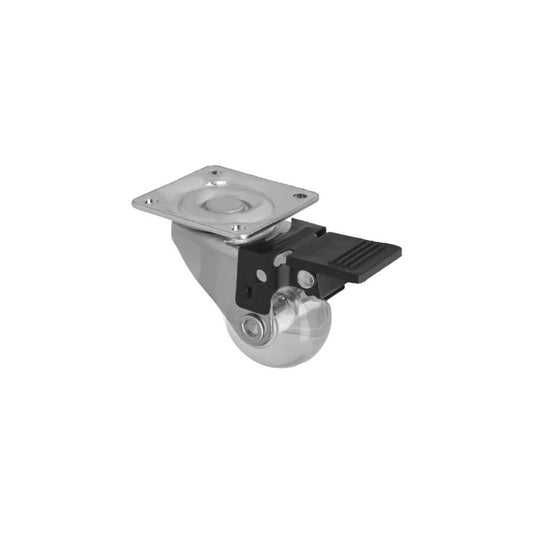 Roda 2571-35 com travão transparente Amig