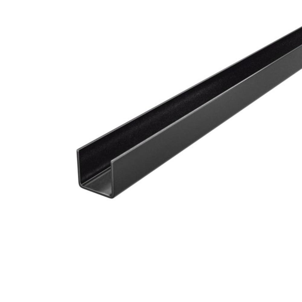 Perfil U 10x10-2,5m aluminio preto mate Amig