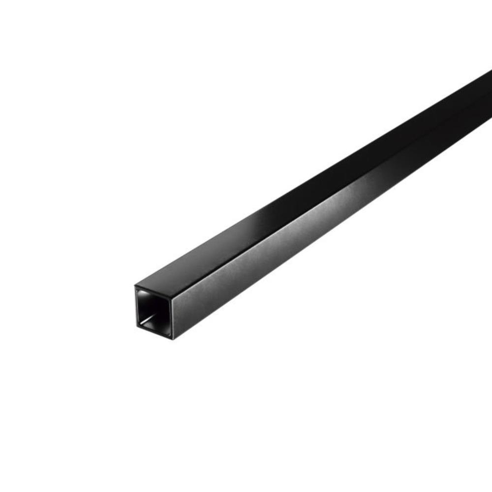 Tubo quadrado 20x20-2,5m aluminio preto mate Amig