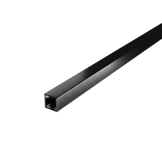 Tubo quadrado 20x20-2,5m aluminio preto mate Amig