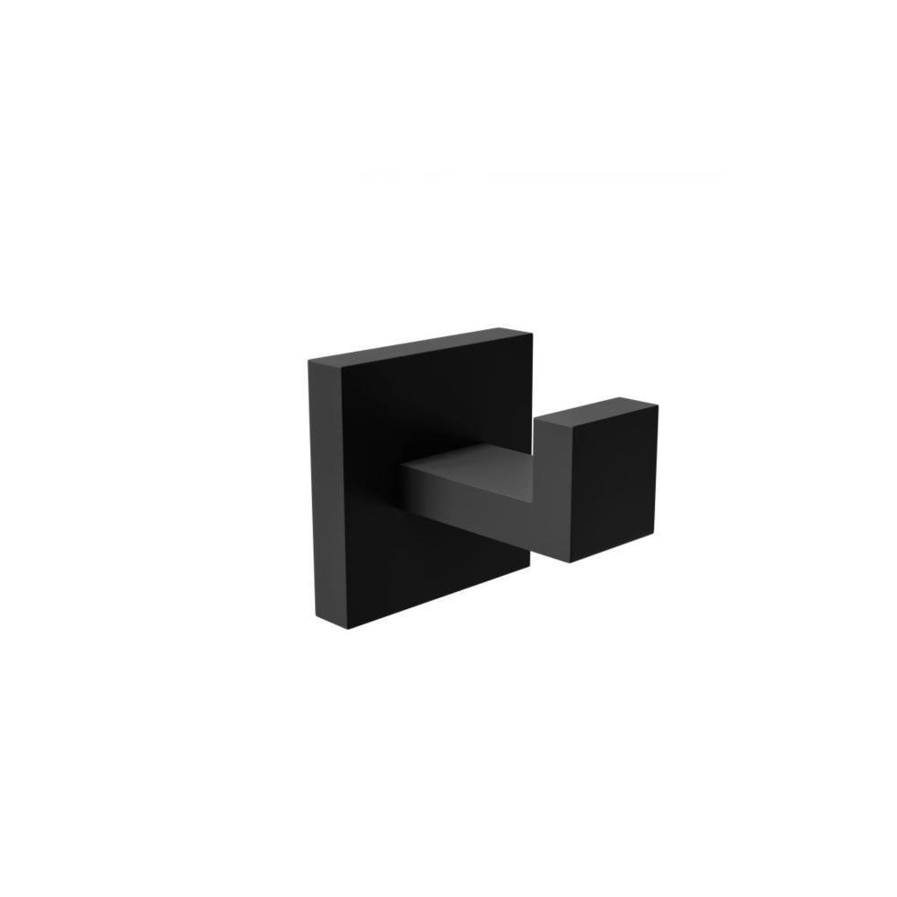 Cabide casa de banho Isla4 inox preto mate Amig