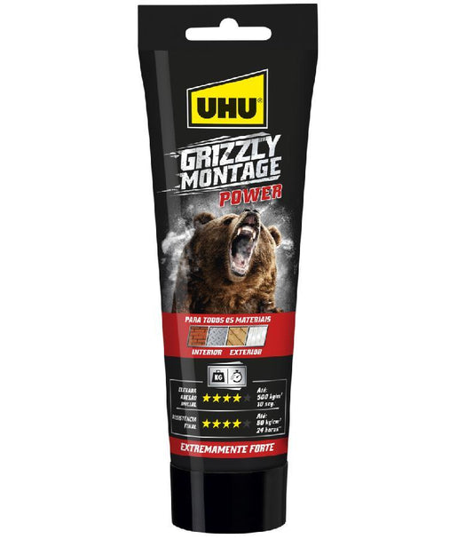 COLA DE MONTAGEM GRIZZLY POWER 250gr UHU