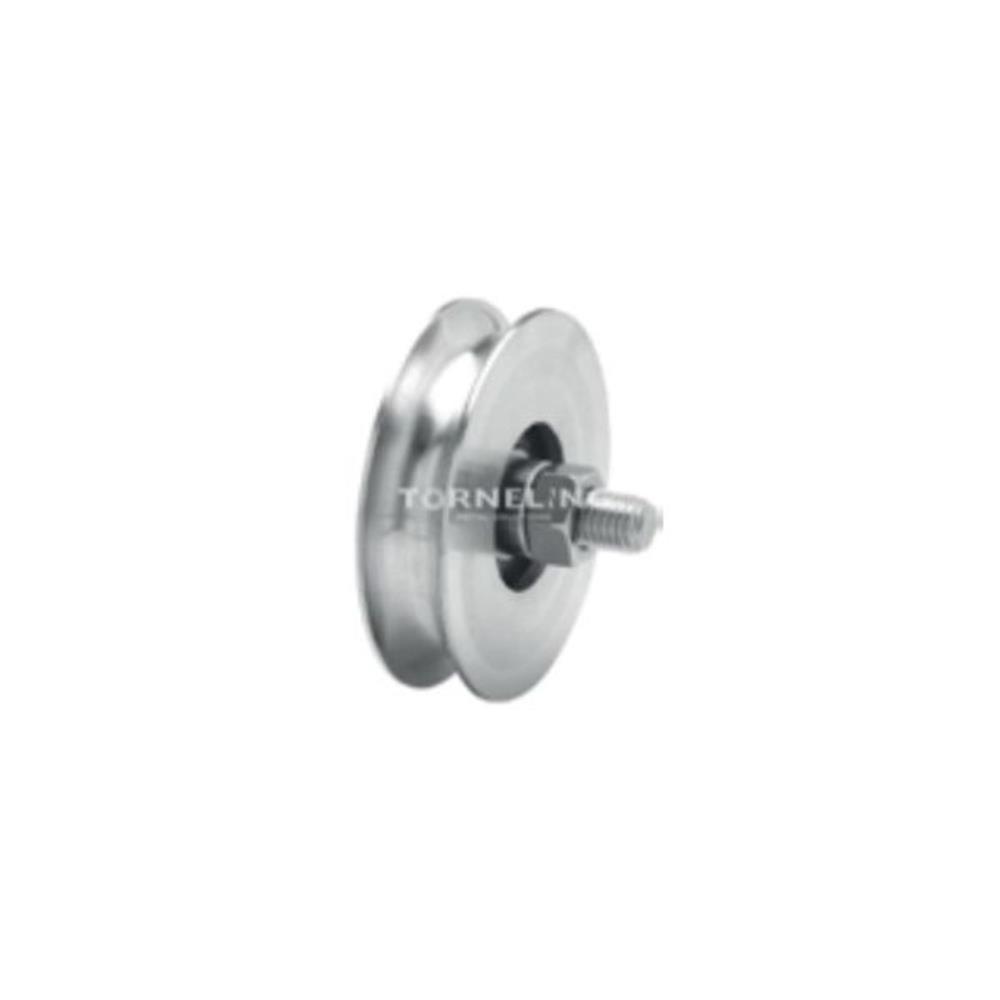 Roda 1 rolamento 80U inox