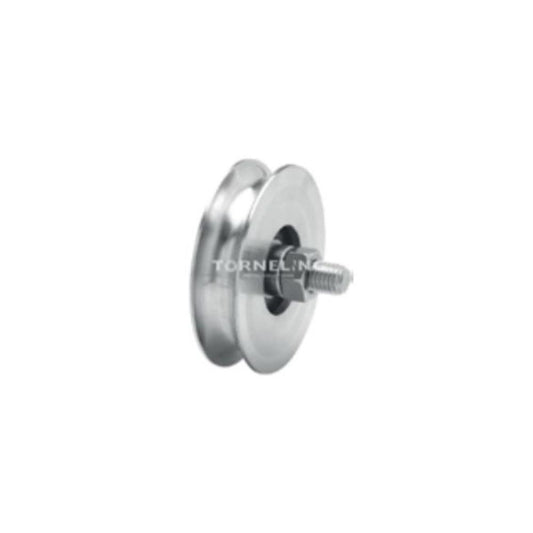 Roda 1 rolamento 80U inox