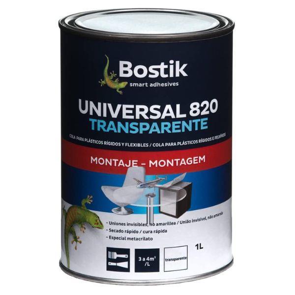 1L BOSTIK UNIVERSAL 820 TRANSPARENTE