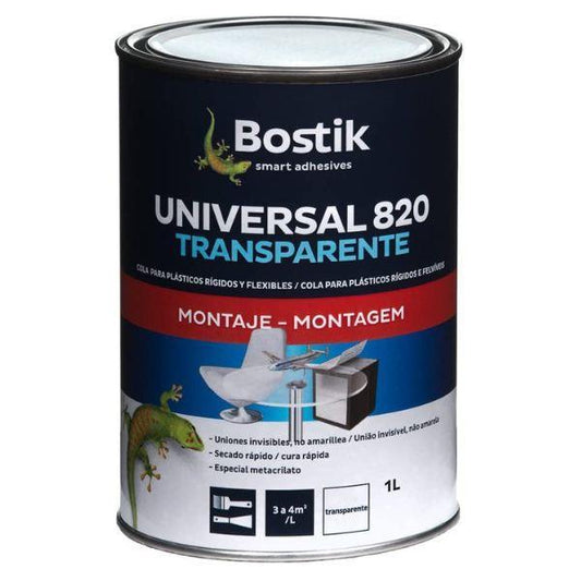 1L BOSTIK UNIVERSAL 820 TRANSPARENTE