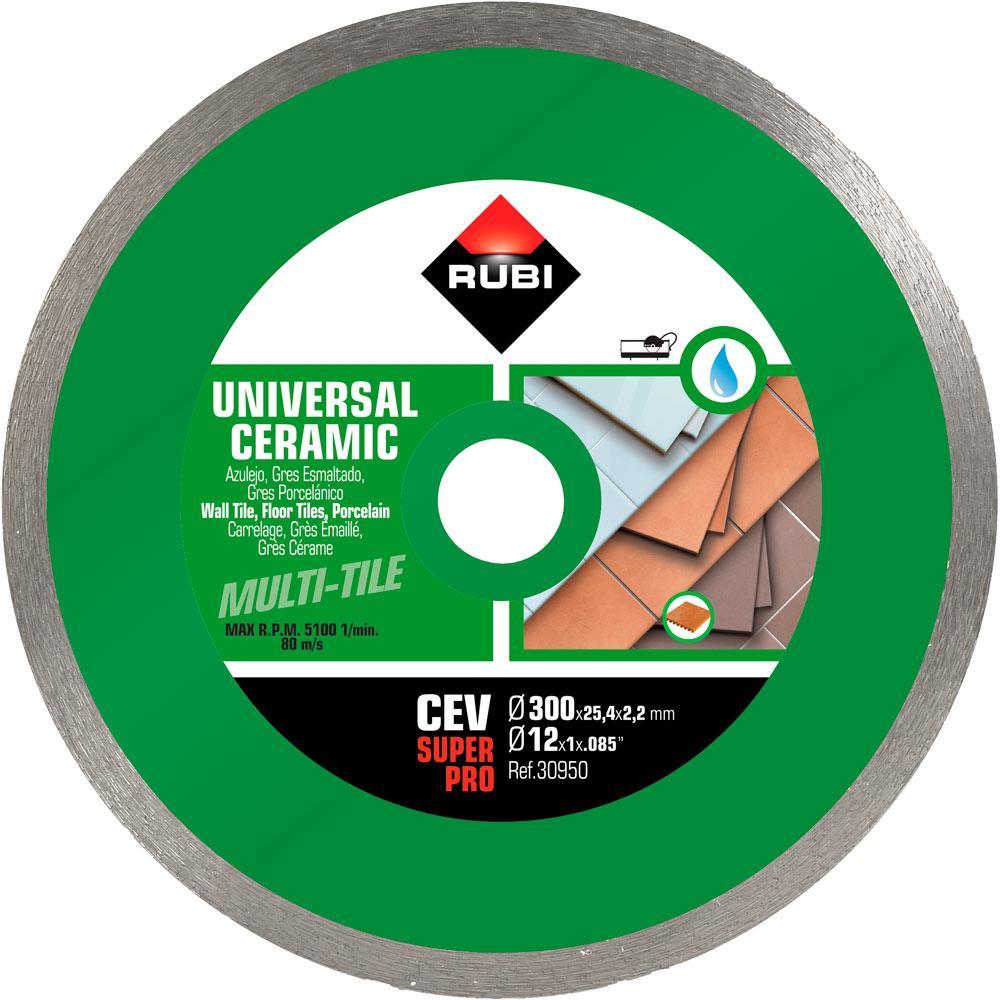 DISCO UNIVERSAL CERAMICA CEV 300 RUBI
