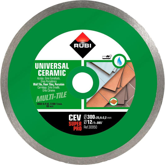 DISCO UNIVERSAL CERAMICA CEV 300 RUBI