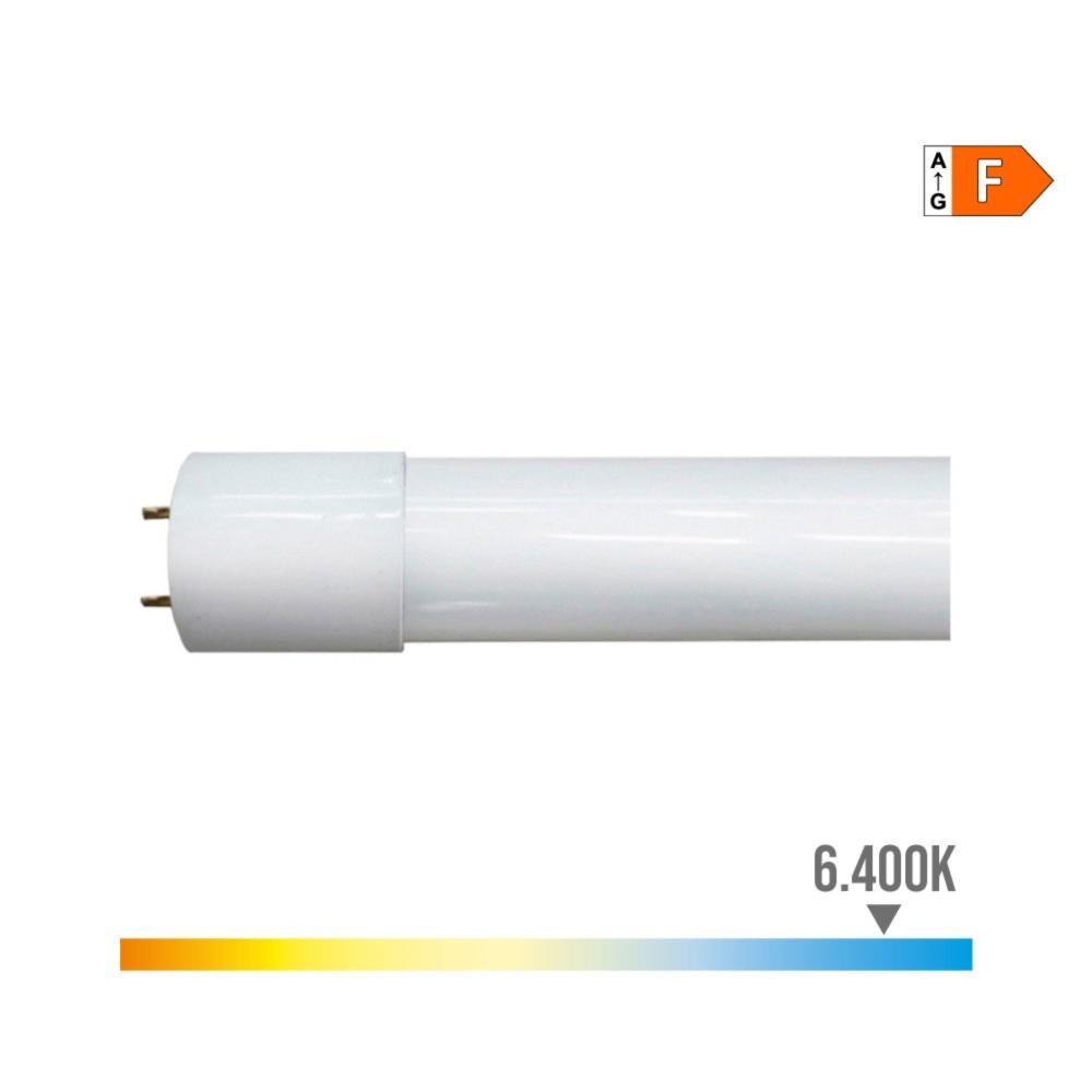 TUBO LED T8 18W 1600  LUMENS 6.500K LUZ FRIA VIDRO EDM