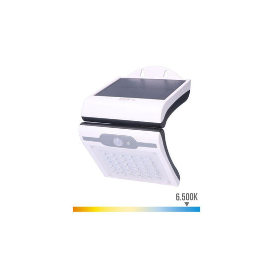 Candeeiro de parede solar 2W 220 lumens sensor branco EDM
