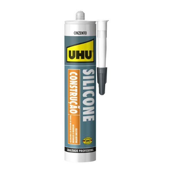 Silicone pro universal construção cinzento Uhu