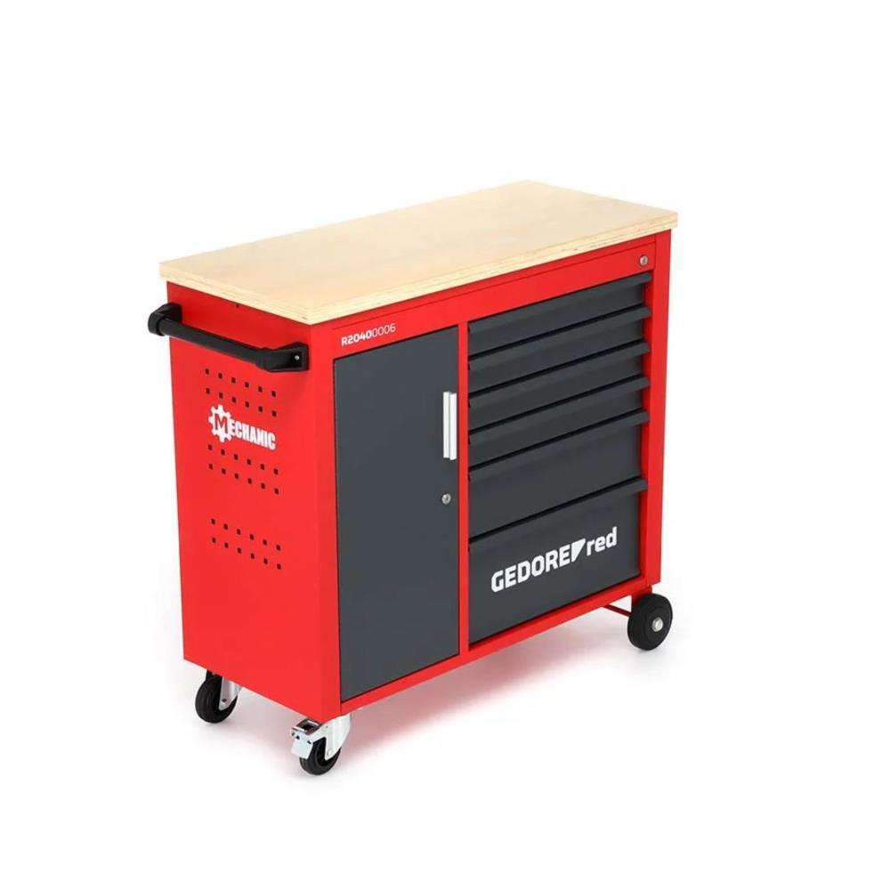 Carro/bancada mechanic 6 gavetas R20400006 Gedore
