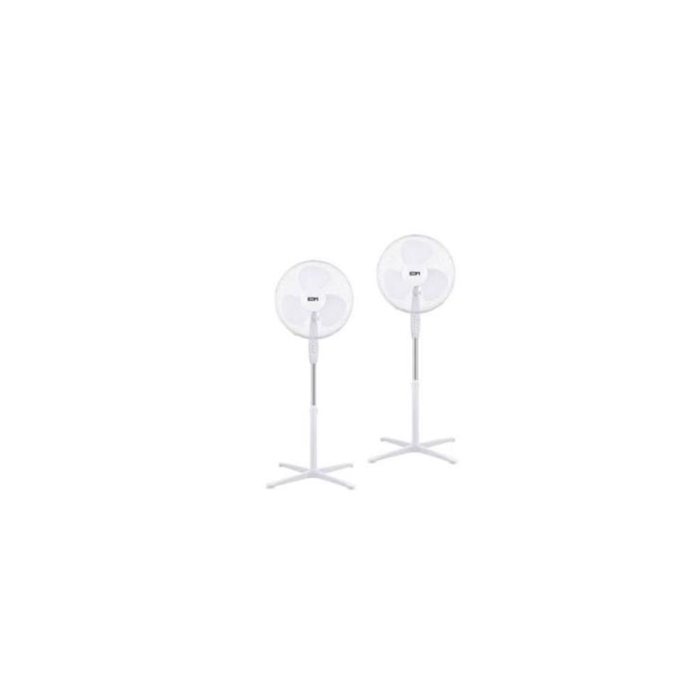 Pack 2 Ventoinhas de pe 38W - 40cm branco EDM