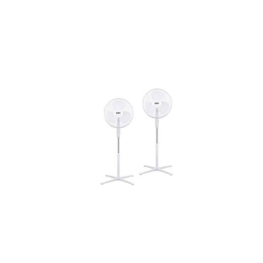 Pack 2 Ventoinhas de pe 38W - 40cm branco EDM