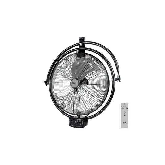 Ventoinha industrial 120W - 50cm parede teto preto EDM