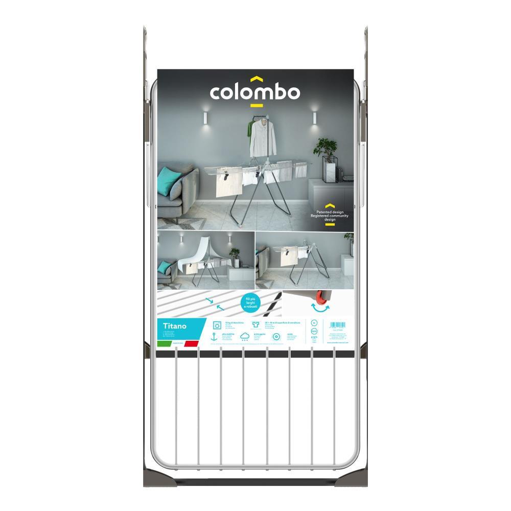 Estendal Titano alu/inox c/rodas 20+10mts Libef