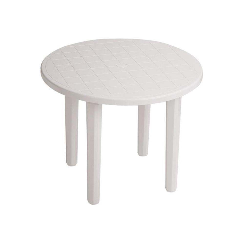 Mesa redonda jardim Branca