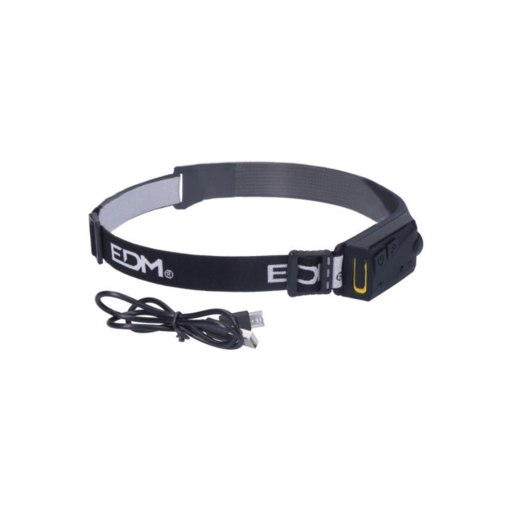 Lanterna frontal c/sensor COB8W 280lm/100lm