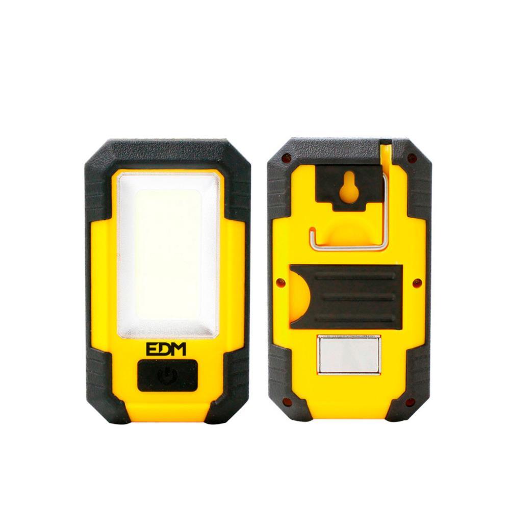 LANTERNA LED C/GANCHO E IMAN COB 500 LUMENS EDM