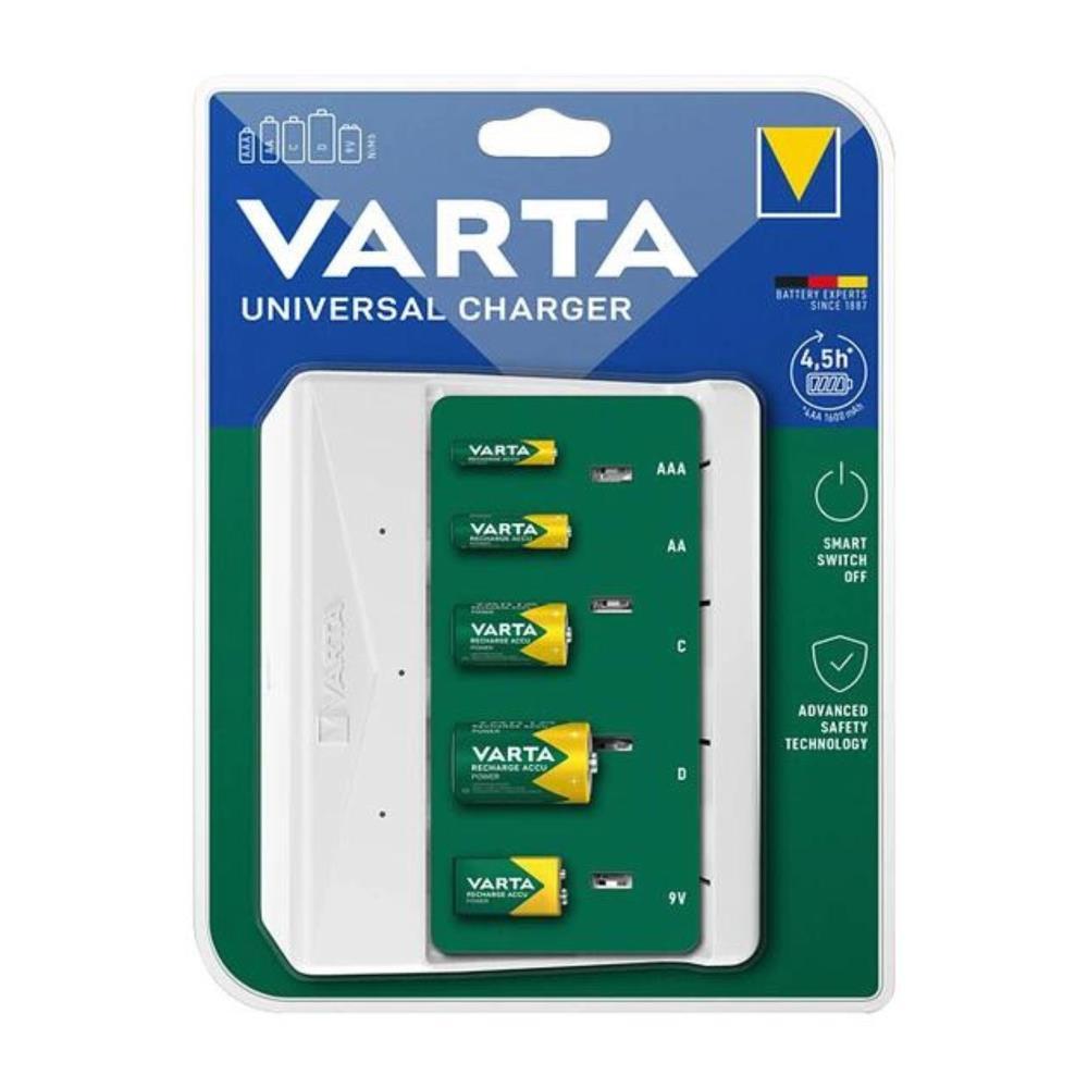 Carregador universal p/pilhas 57658 Varta