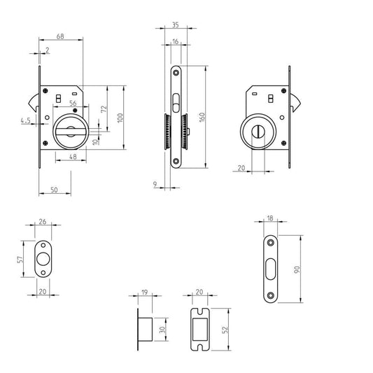 FECHAD. PORTA DE CORRER 3862-141 TUPAI