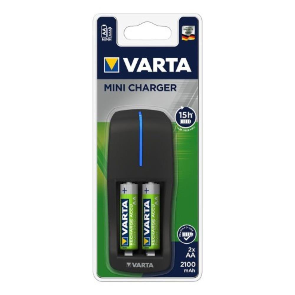 MINI CARREGADOR VARTA C/ 2 PILHAS AA