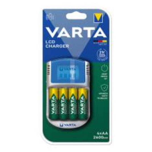 CARREGADOR POCKET C/ 4PILHAS AA 100/240V VARTA