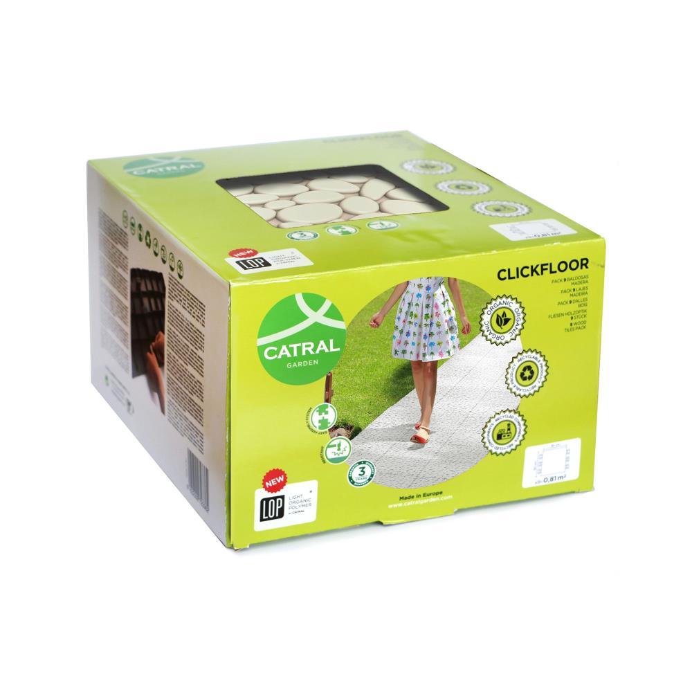 PACK 9pcs PISO CLICKFLOOR PEDRA LOP 30X30cm