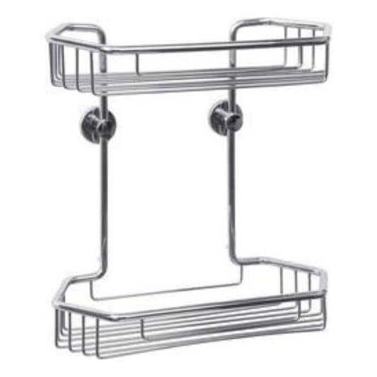 Estante para duche cromada autoadesiva Tesa