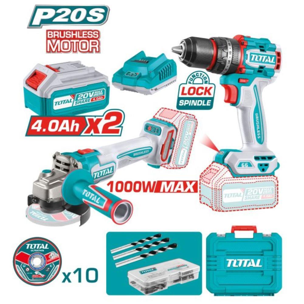 Pack aparaf. c/percussão+Rebarb. brushless a bat. TCKLI2027E